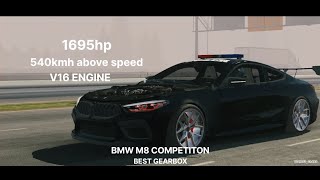 BMW M8 COMPETITION BEST GEARBOX IN CAR PARKING MULTIPLAYER [upl. by Norita]