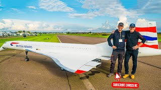 WORLDS LARGEST RC MODEL 149KG 10METERS CONCORDE WITH 4x JET TURBINES [upl. by Eneluqcaj]