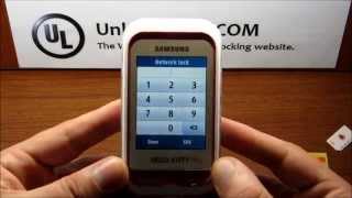 How To Unlock Samsung Champ C3300C3300KC3303C3303i By Unlock Code  UNLOCKLOCKScom [upl. by Oek]