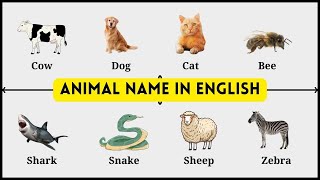 Animals for kids to learn  Animal Name in English  English Vocabulary [upl. by Netti]