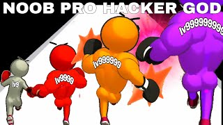 NOOB VS PRO VS HACKER VS GOD in Level Up Runner [upl. by Yolane]