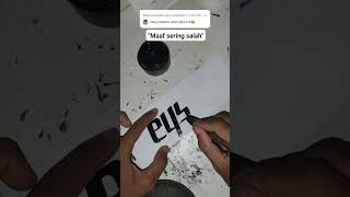 Nama pendek aja sering salah apalagi nama panjang Natasha art tulisantangan tutorial [upl. by Anide]