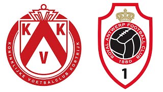 Kortrijk  Antwerp Jupiler Pro League  09112024 [upl. by Lajet963]