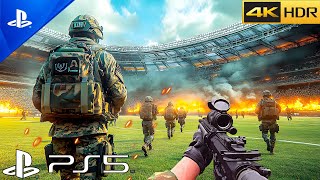 FOOTBALL STADIUM TERRORIST ATTACK  Realistic Ultra Graphics Gameplay Call Of Duty MWIII 4K60FPS [upl. by Kred]