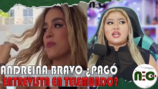 Andreina Bravo en Telemundo😱Entrevista completa [upl. by Janela88]