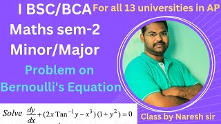 I Bsc sem2 Maths MajorMinor Differential Equationsmaths naresh eclass [upl. by Ahsilram74]