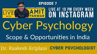 CYBERPSYCHOLOGY  Meaning Scope and Opportunities in India 2020 [upl. by Aihsyla]