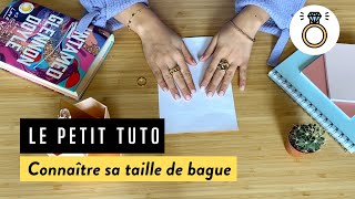 Comment connaître sa taille de bague en 2 mins  Méthode infaillible [upl. by Nauwtna]