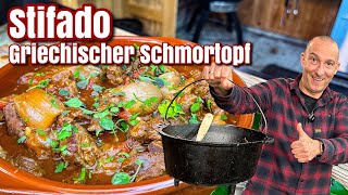 Stifado  der griechische Schmortopf  Westmünsterland BBQ [upl. by Fraze]