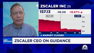 Zscaler CEO on guidance market reaction and CrowdStrike impact [upl. by Gnohp94]