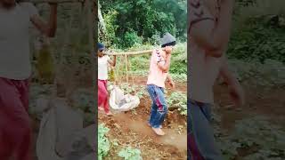 Khasi men carrying Stone [upl. by Er]