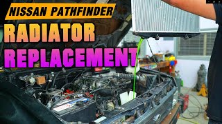 Nissan Pathfinder Radiator Replacement [upl. by Atrebla]