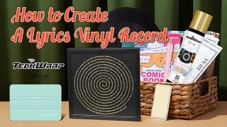 How to Create a Lyrics Vinyl Record teckwrapcraft teckwrapvinyl howto [upl. by Eoz638]