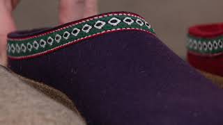 Haflinger Grizzly GZ Classic Wool Felt Clogs on QVC [upl. by Aliakim201]