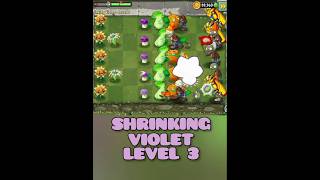 SHRINKING VIOLET LEVEL 3  PLANT OF THE WEEK  PLANTS VS ZOMBIES [upl. by Macdermot]