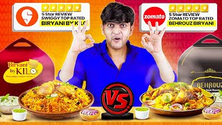 Trying Zomato vs Swiggy Bestseller Biryani [upl. by Eden]