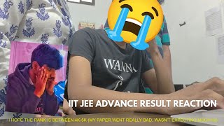 UNEXPECTED JEE ADVANCE IIT RESULT FAMILY REACTION 😭 [upl. by Simpson602]