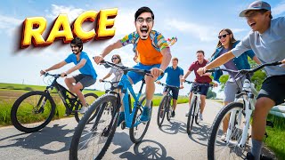 सबसे खतरनाक साइकिल रेस कौन जीतेगा  EXTREME BICYCLE RACE CHALLENGE  Who Will Win [upl. by Fatma37]