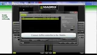 ArtNet DMX controller Madrix to ArtNet [upl. by Alikahs]