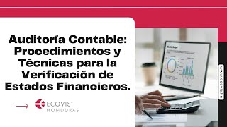 Auditoría Contable Procedimientos y Técnicas para la Verificación de Estados Financieros Auditoría [upl. by Afas]