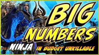 BIG Numbers using NINJA in the Budget Unkillable  Raid Shadow Legends [upl. by Egief]