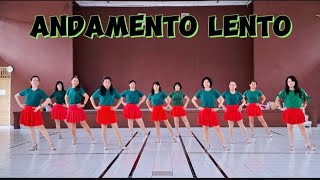 Andamento Lento  LINE DANCE  Uli Elfrida INA  July 2024  Demo by Bluma [upl. by Alie]