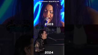 Evanescence  Bring Me to Life 2003 vs 2024 evanescence bringmetolife musicarock fyp parati [upl. by Lotus]