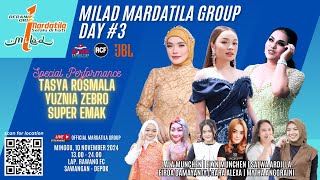 KONSER MARDATILA GROUP  RANGKAIAN MILAD KE 1  MINGGU 10 NOVEMBER 2024  DAY 3 [upl. by Aneda101]