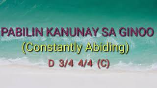 PABILIN KANUNAY SA GINOO piano accompaniment with lyrics [upl. by Dav]