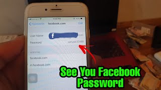 iPhone 6 See your Facebook password when you forgot [upl. by Doty]