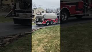 Tanker 79 responding to a mulch pile fire tanker 76 responding to the tanker fill site [upl. by Garnet]