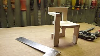 DIY The making of De Steltman stoel van Gerrit Rietveld schaal 16 [upl. by Namaan174]