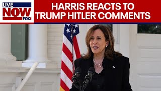 WATCH VP Kamala Harris reacts to alleged comments on Trump  LiveNOW from FOX [upl. by Sydel694]