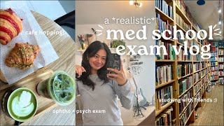 STUDY VLOG  med school exams productive but realistic study days in my life [upl. by Mientao]