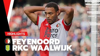 Feyenoord hapert bij herstart  Highlights Feyenoord  RKC Waalwijk  Eredivisie 20212022 [upl. by Ahsiel]