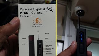 X13 Wireless Signal amp Hidden Camera Detector [upl. by Aderfla912]