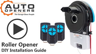 How to install a ROLLER OPENER Auto Openers Garage Door Opener Installation Video [upl. by Asli]