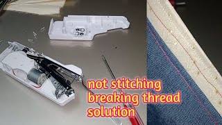 Handheld Sewing Machine Breaking Thread Not Stitching Easy Solution [upl. by Siegler]