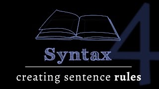 Grammar of Sentences Building Rules Lesson 4 of 4 [upl. by Ahsirtap]