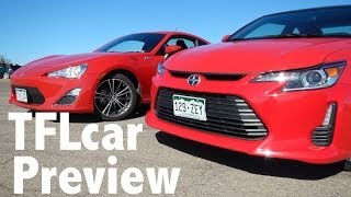 Scion tC vs Scion FRS Ultimate Track Battle Preview [upl. by Ress]