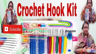 Crochet Hook Kit with Case  Crochet Hooks  amazon review  amazon crochet crochethooks [upl. by Nnainot]