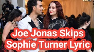 Joe Jonas Skips Sophie Turner Lyric at Jonas Brothers Concert [upl. by Earahs]