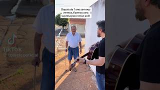 REAÇÃO DO AVÔ DEPOIS DE UM ANO SEM SI VEREM sertanejo sertanejoagro musica fazenda [upl. by Iviv872]