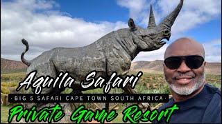 2024 visit to Aquila Safari and Private Game Resort Big 5 Safari in Cape Town South Africa ​⁠ [upl. by Eelamme]