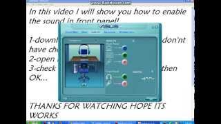 How to enable front audio panel AC 97 on HD audio motherboard [upl. by Elacim]