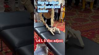 How to adjust pelvis and Lumbar chiropractor chiropractic acharyashashikanthsharma [upl. by Mloclam]