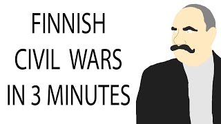 Finnish Civil War  3 Minute History [upl. by Lladnik923]