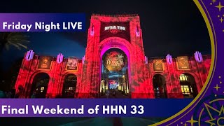 LIVE  Goodbye Halloween Horror Nights Friday Night at Universal Orlando [upl. by Noremac786]