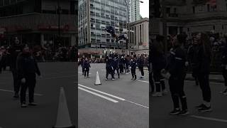 Montreal Christmas Parade montrealdowntown montreal christmas parade shorts viral stunt [upl. by Roti]