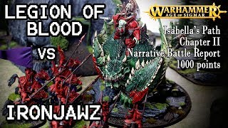 LEGION OF BLOOD vs IRONJAWZ 1000 pts  Warhammer Age of Sigmar open war [upl. by Sawyer]